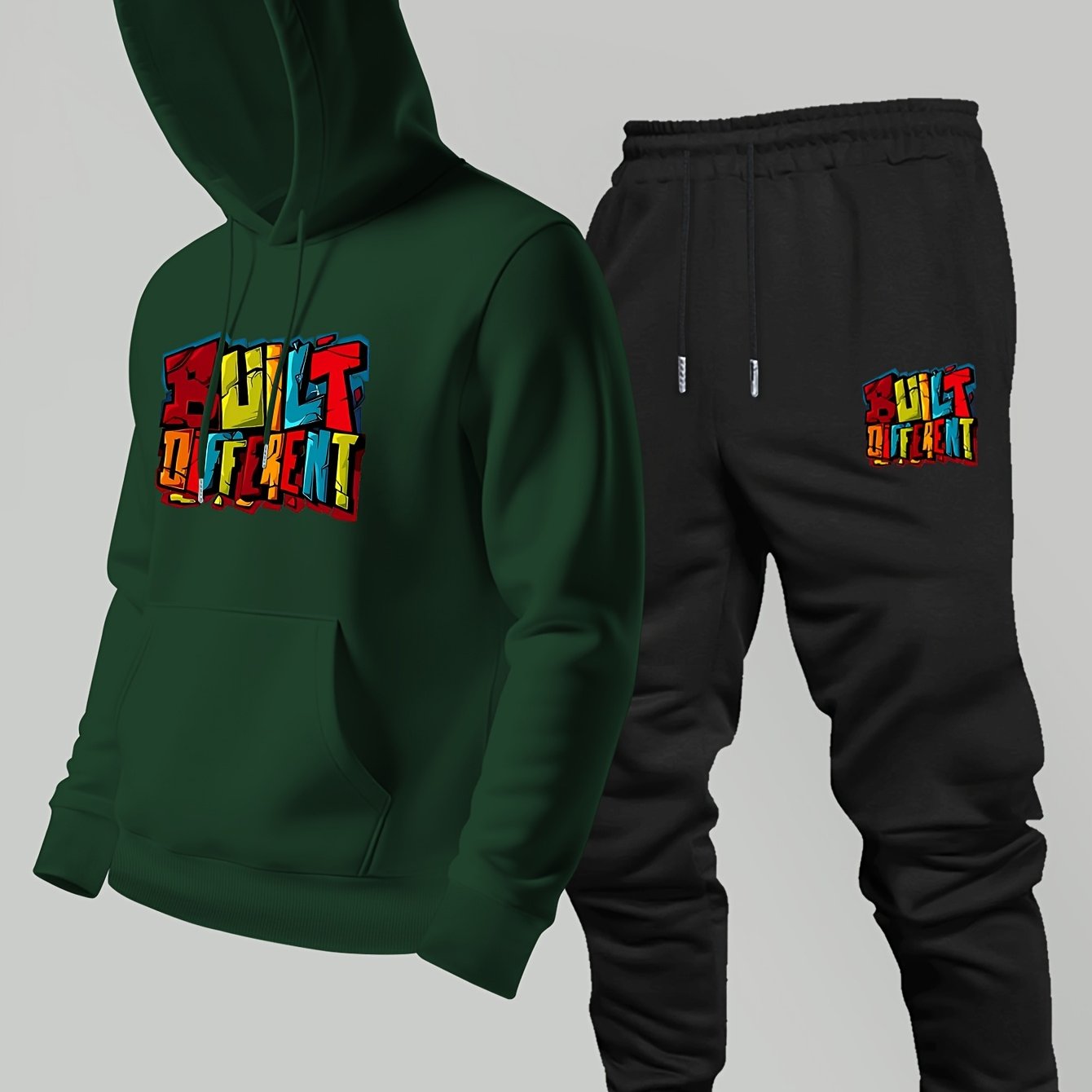 Streetwear Hoodie - Neues Herren Herbst-Winter 2-Teiliges Set mit