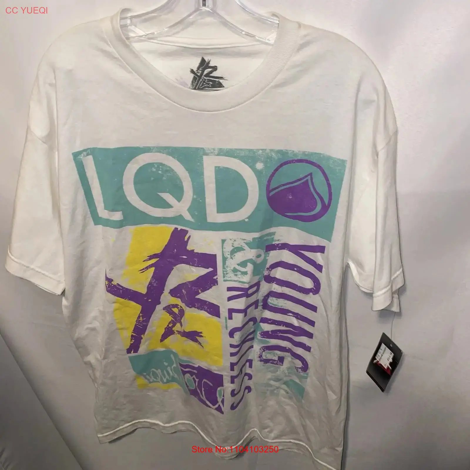 Mens Fashion Young - Y2K Young and Reckless T-Shirt, Größe