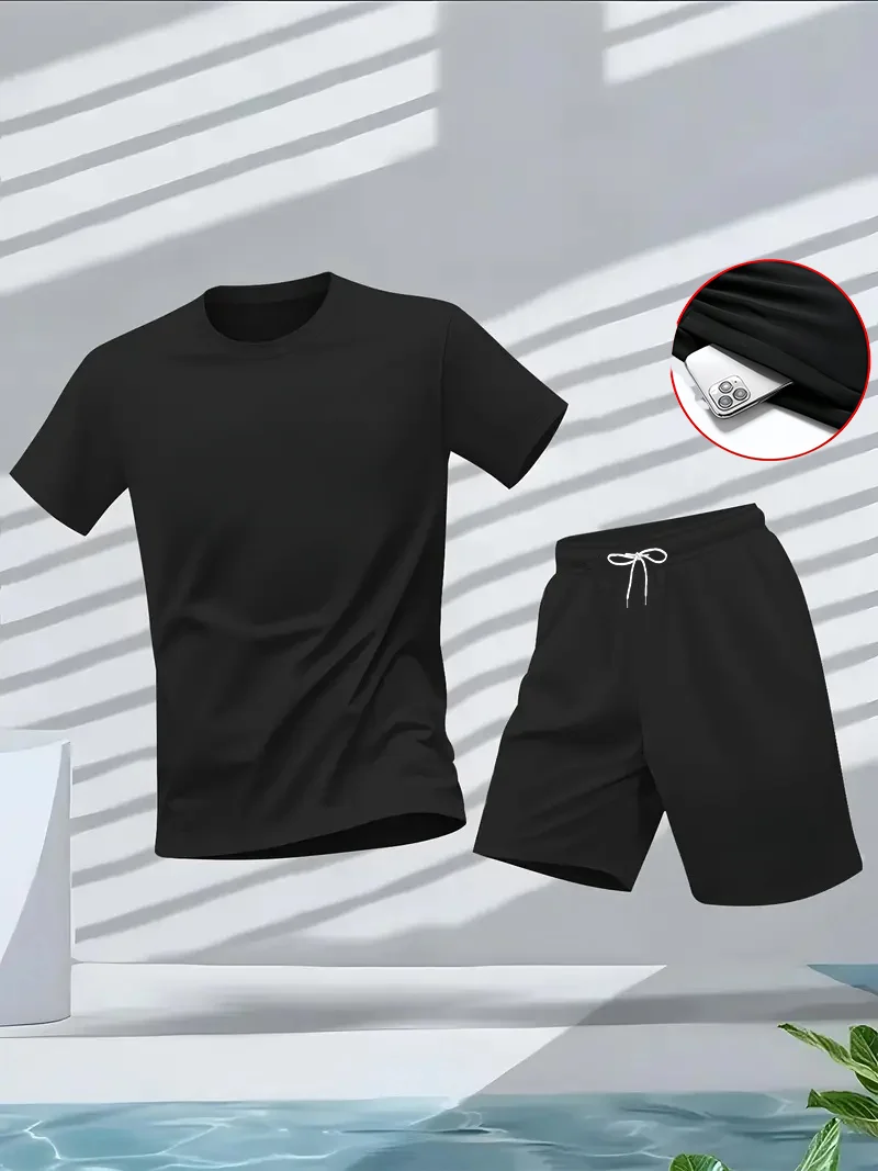 Mens Fashion Style - Herrenanzug, 2-teiliges Set, modisches, bequemes Freizeit-Set