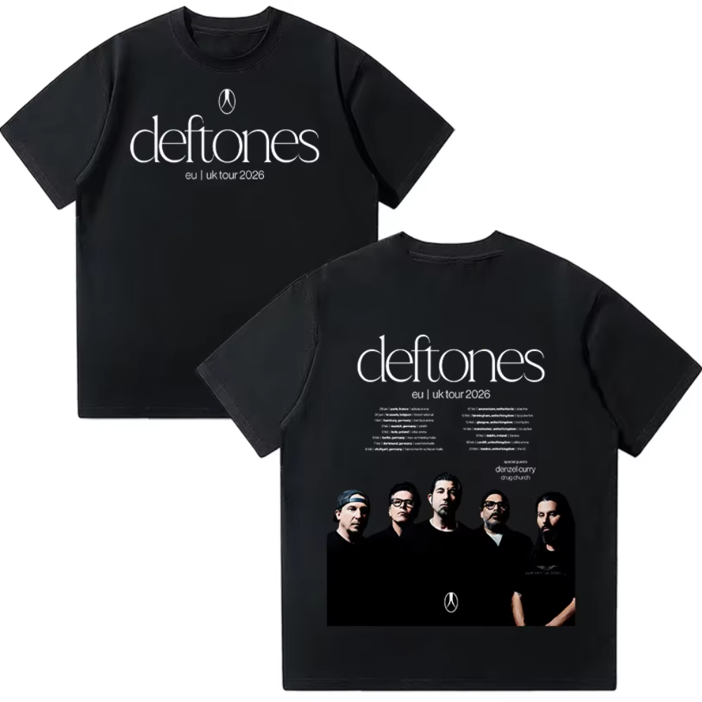 Men'S Fashion Uk - Deftones EU UK Tour 2026 T-Shirts