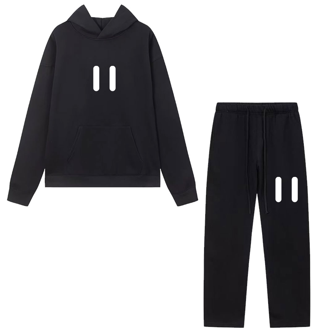 Streetwear Hoodie - Klassisches Marken-Hoodie- und Jogginghosen-Set Hochwertiger Fleece-Hoodie