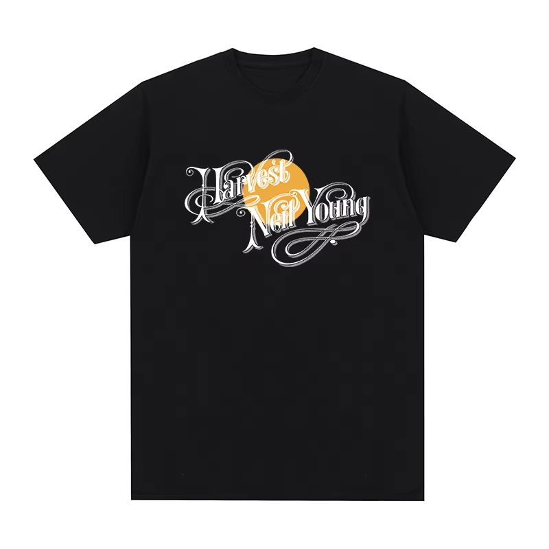Mens Fashion Young - Neil Young Harvest Vintage T-Shirt 90er