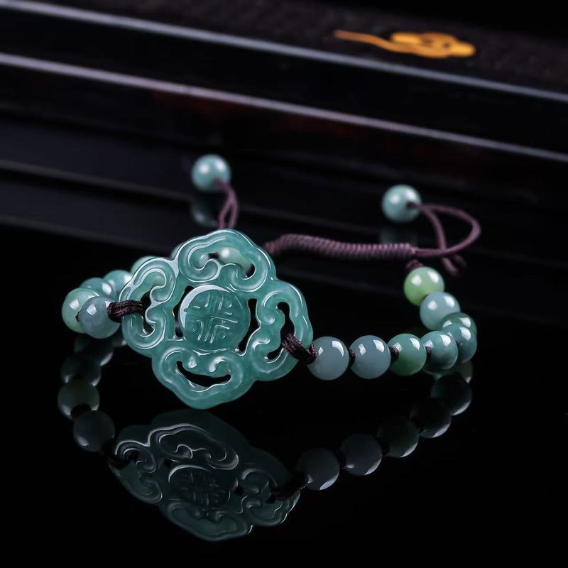 Men'S Fashion - Natürliches Jadeit-Armband der Klasse A, originelles