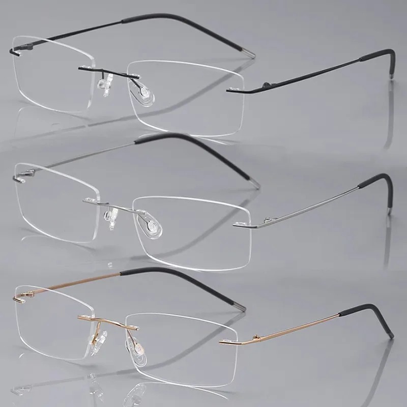 Men'S Fashion Glasses 2026 - 2026 Neue Randlose Lesebrille für Herren