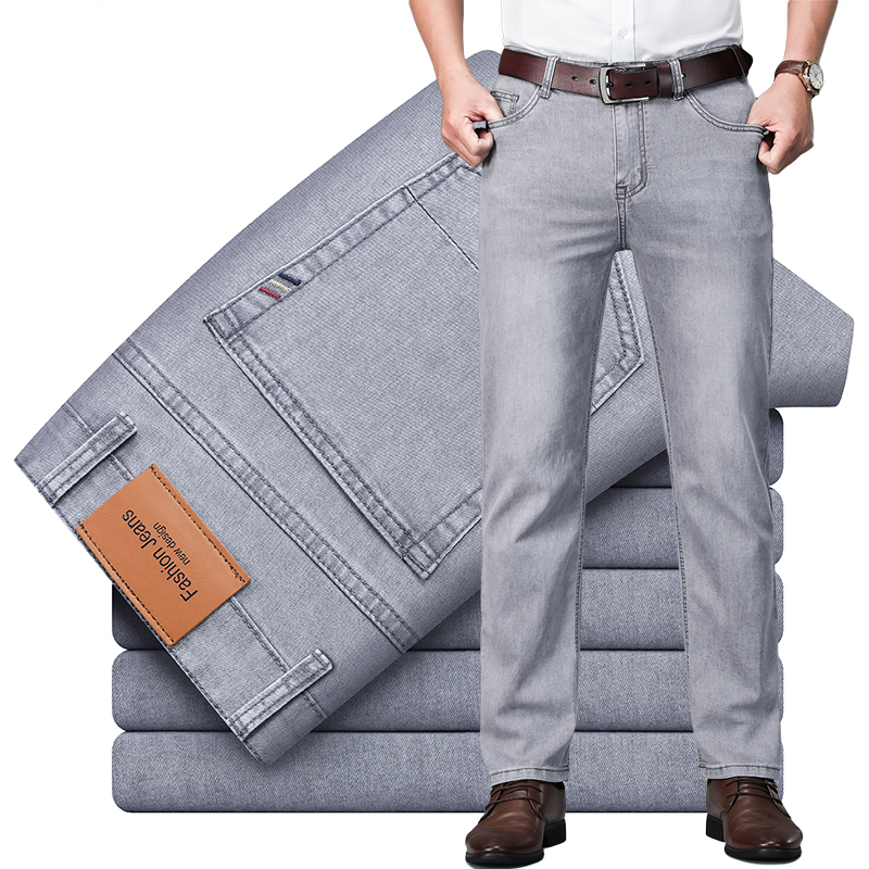 Men'S Fashion Nova Jeans - 2026 Neue Sommer Dünne Elastische Jeans