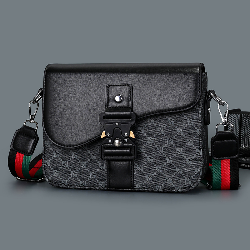 Fashion Harness Men - Modische Herren-Umhängetasche mit Jacquard-Muster, hochwertige, lässige