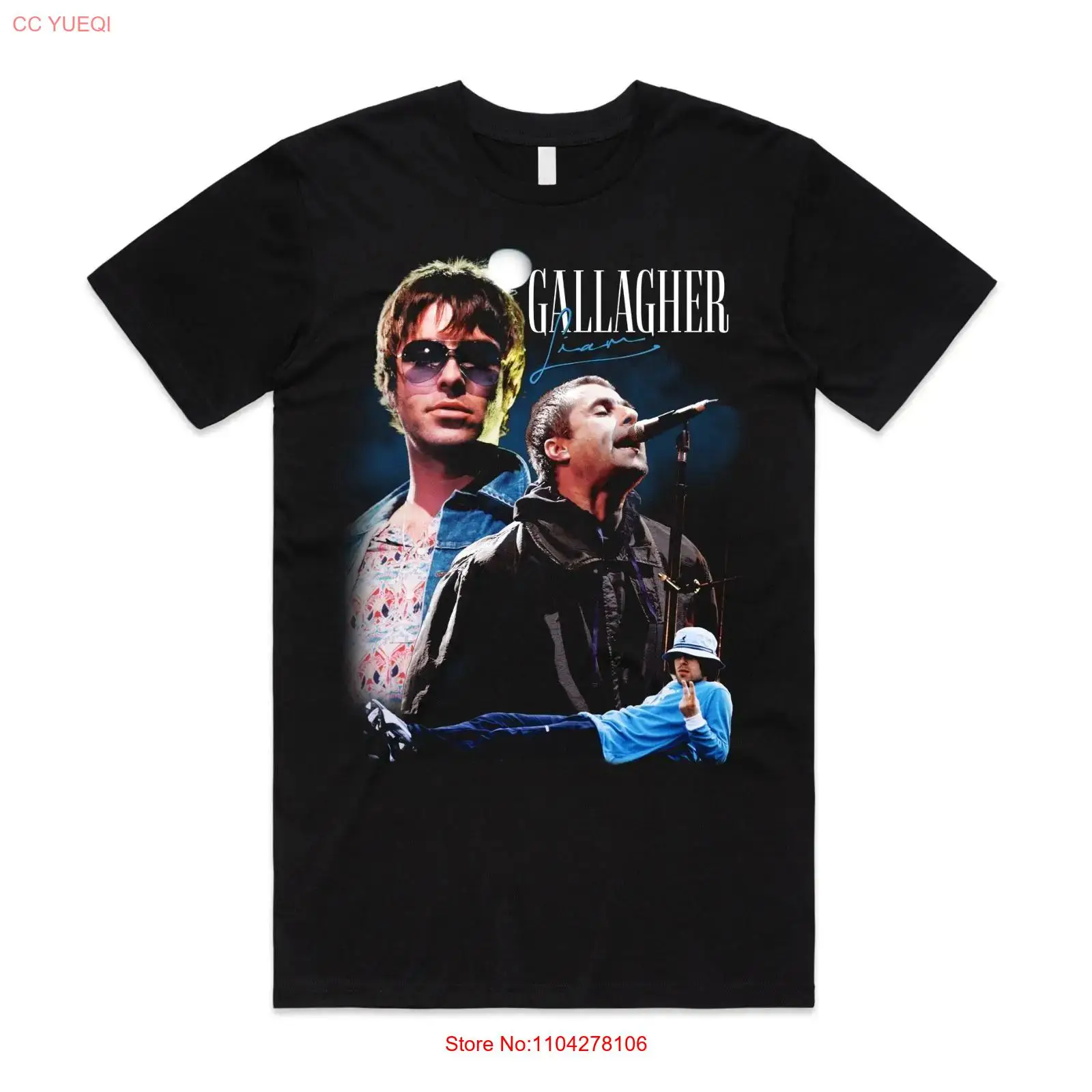 Men'S Fashion Uk - Liam Gallagher Hommage T-Shirt Top Retro