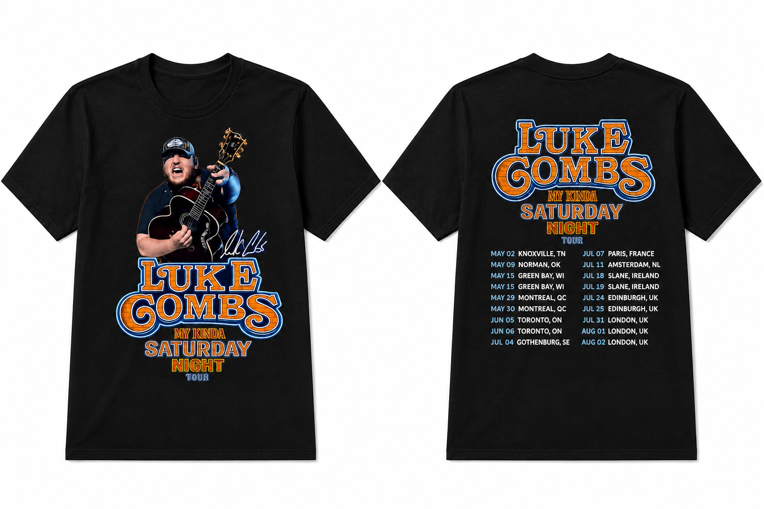 Men'S Fashion Uk - Luke Combs My Kinda Saturday Night