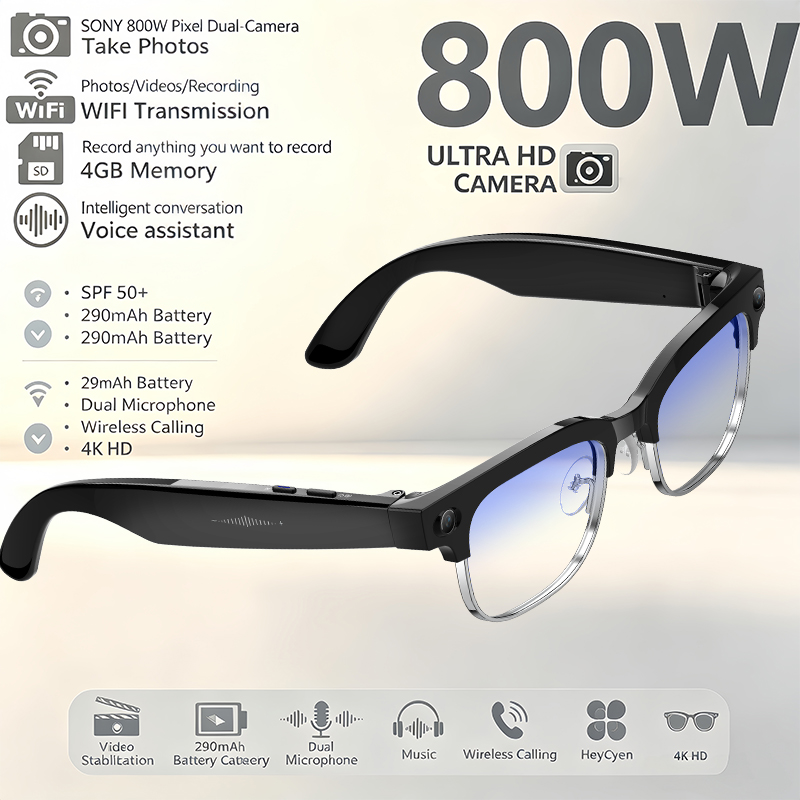 Men'S Fashion Glasses 2026 - 2026 Neue Upgrade Smart-Brille mit Kamera,