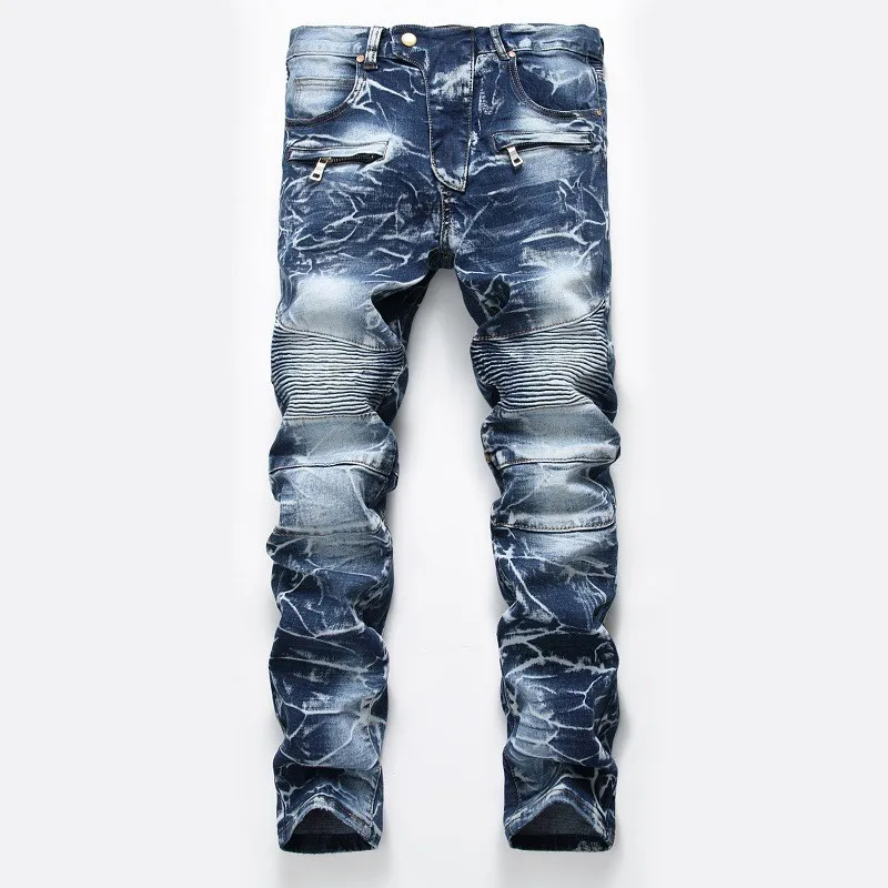Men'S Fashion Nova Jeans - Zipper Tasche Retro Nostalgische Jeans männer