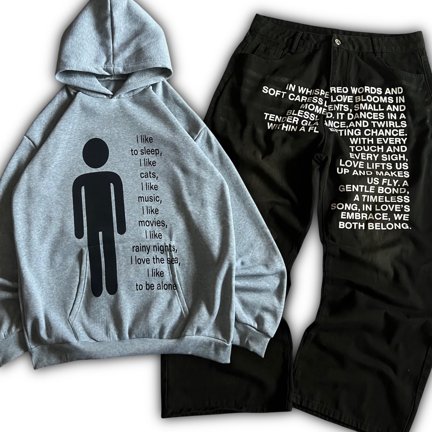 Amerikanisches Muster Buchstab – Streetwear Hoodie Bewertung und Preis