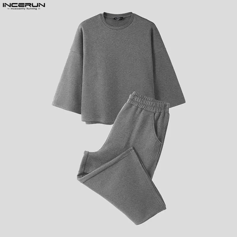 INCERUN Herren-Sets, einfarbig – Men'S Fashion Color Bewertung und Preis