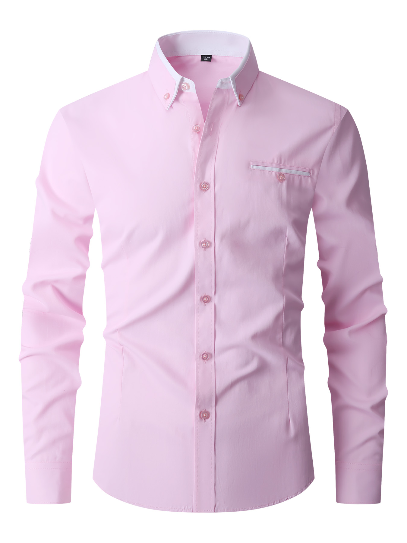 Herren Formelles Hemd Langarm  – Men'S Fashion Color Bewertung und Preis