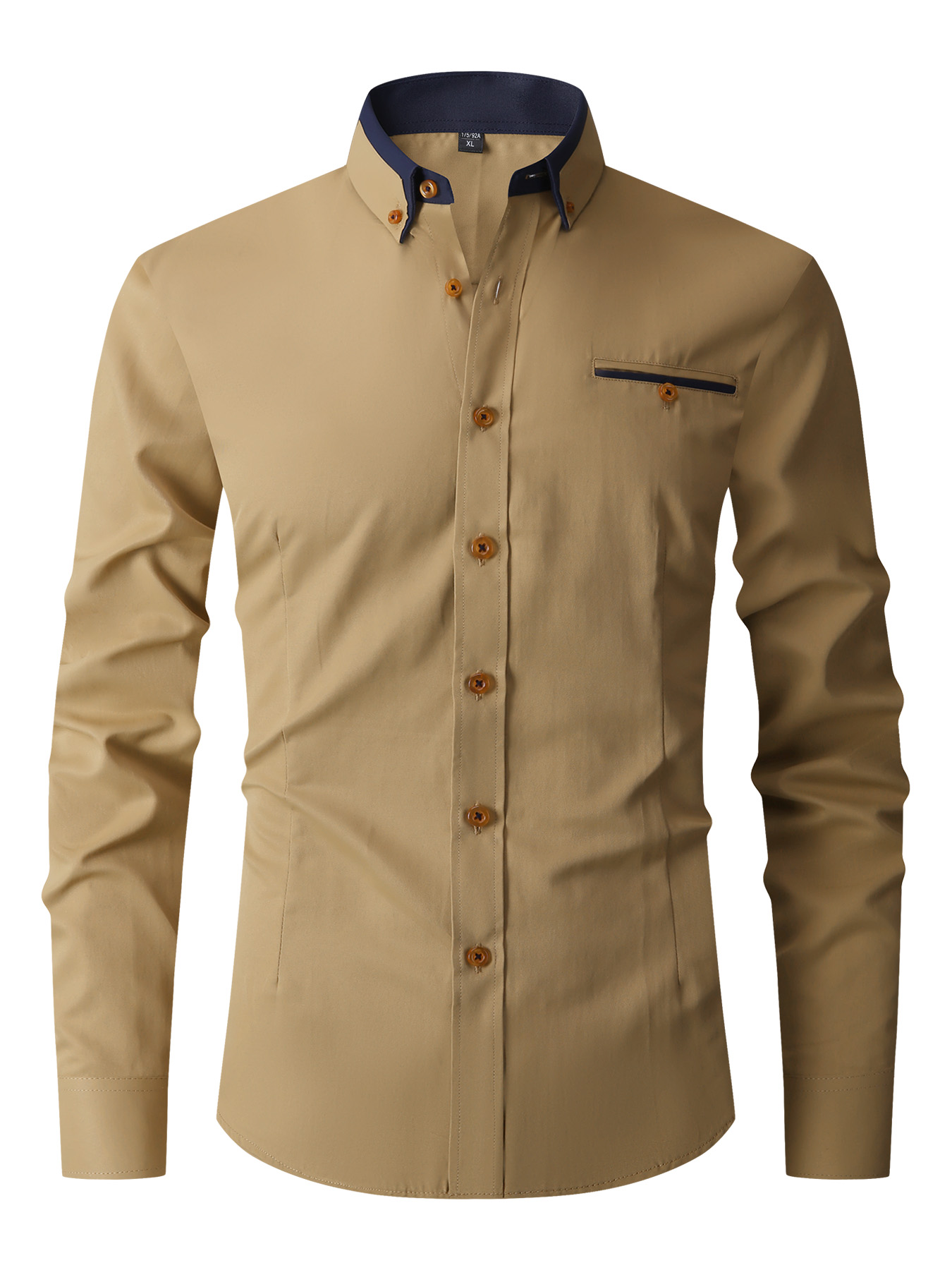 Herren Formelles Hemd Langarm  – Men'S Fashion Color Bewertung und Preis