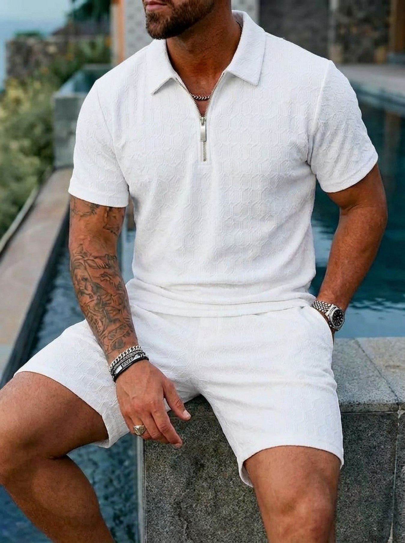 Sommer Neue Herren Mode Reißve – Men'S Fashion Color Bewertung und Preis