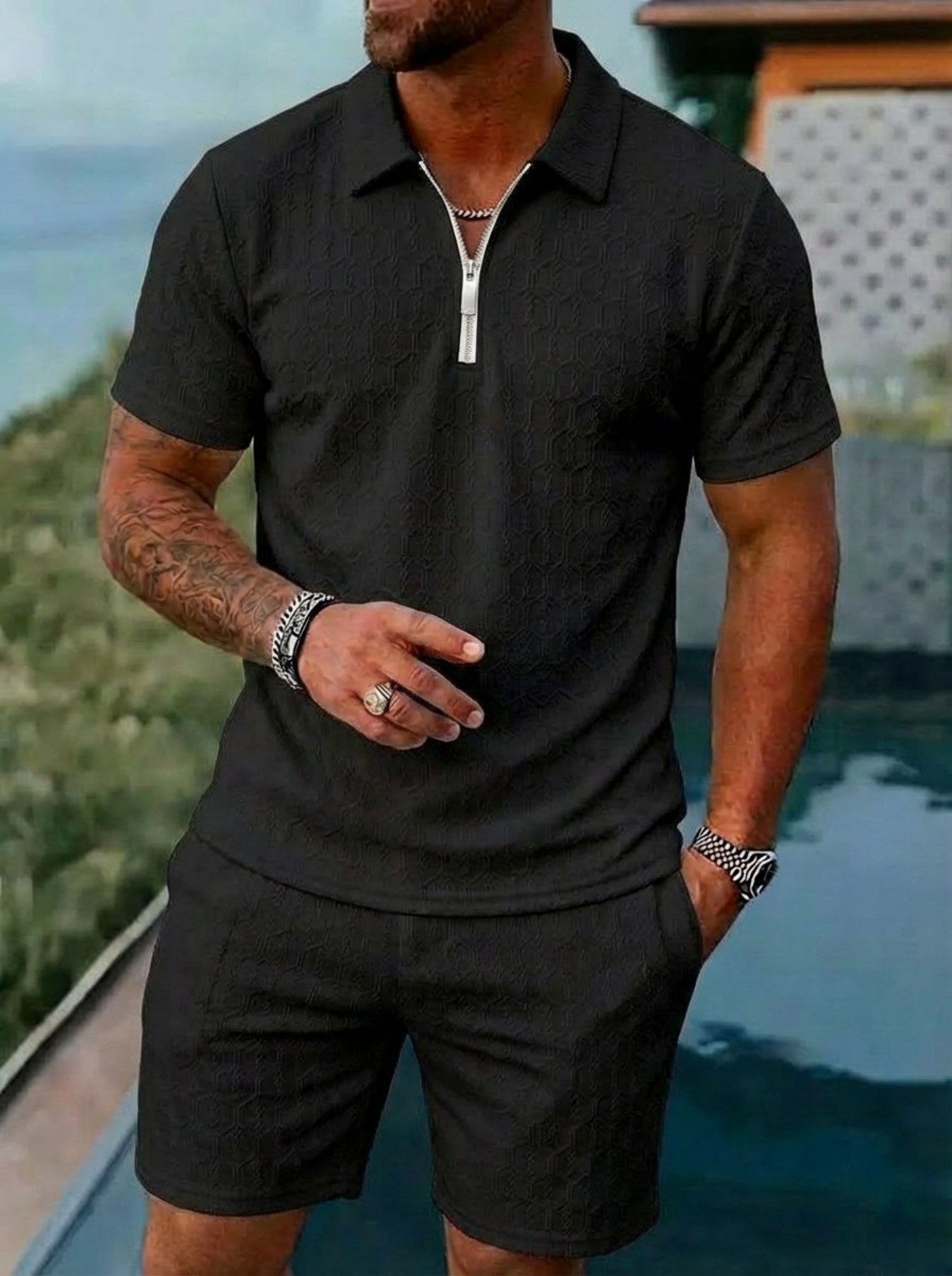 Sommer Neue Herren Mode Reißve – Men'S Fashion Color Bewertung und Preis