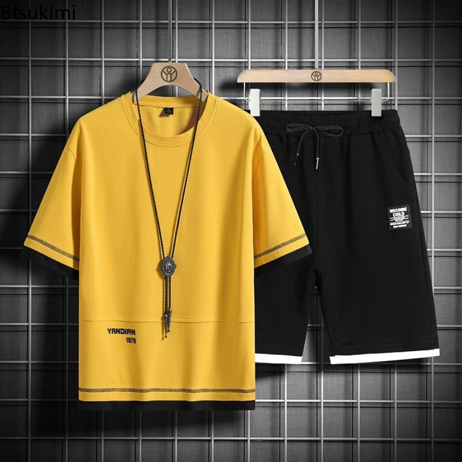 2026 Sommer-Trainingsanzüge fü – Men'S Fashion Color Bewertung und Preis