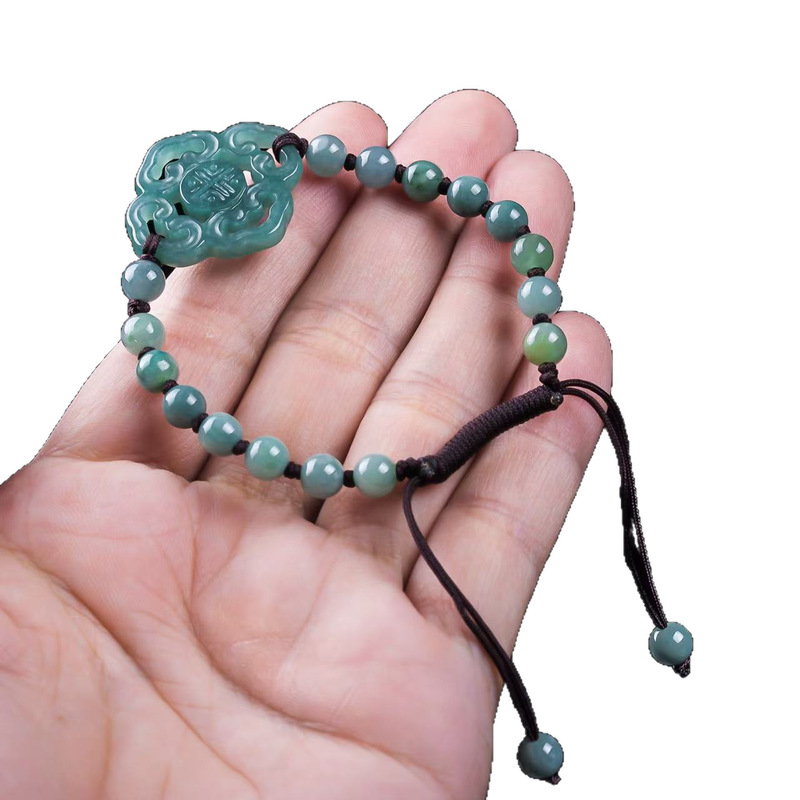 Natürliches Jadeit-Armband der – Men'S Fashion Bewertung und Preis