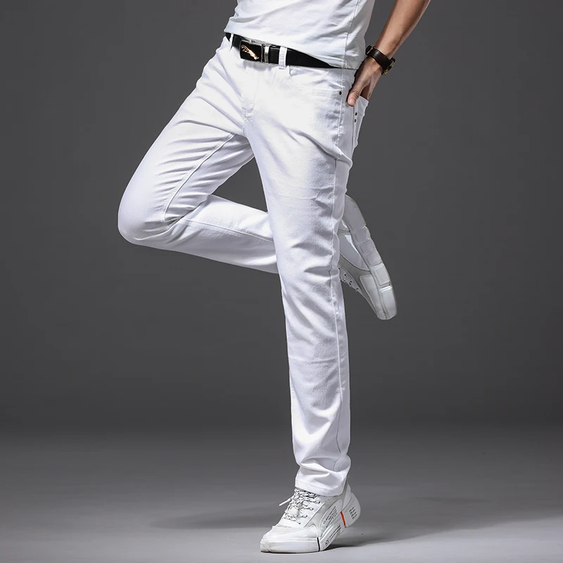 Männer Dünne Weiße Jeans Neue  – Men'S Fashion Nova Jeans Bewertung und Preis