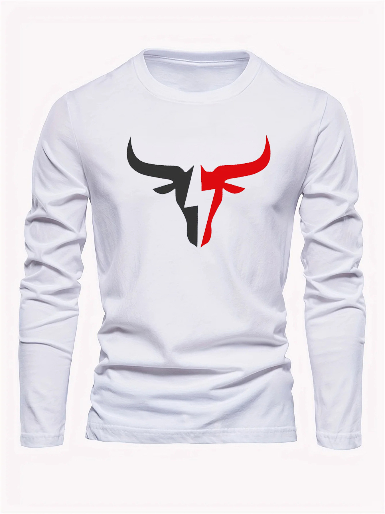 Einfarbiges Herren-Langarm-T-S – Mens Fashion Style Bewertung und Preis