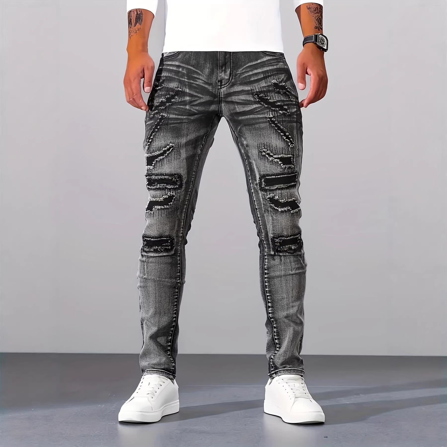 Herren Graue Schlanke Einfache – Men'S Fashion Nova Jeans Bewertung und Preis