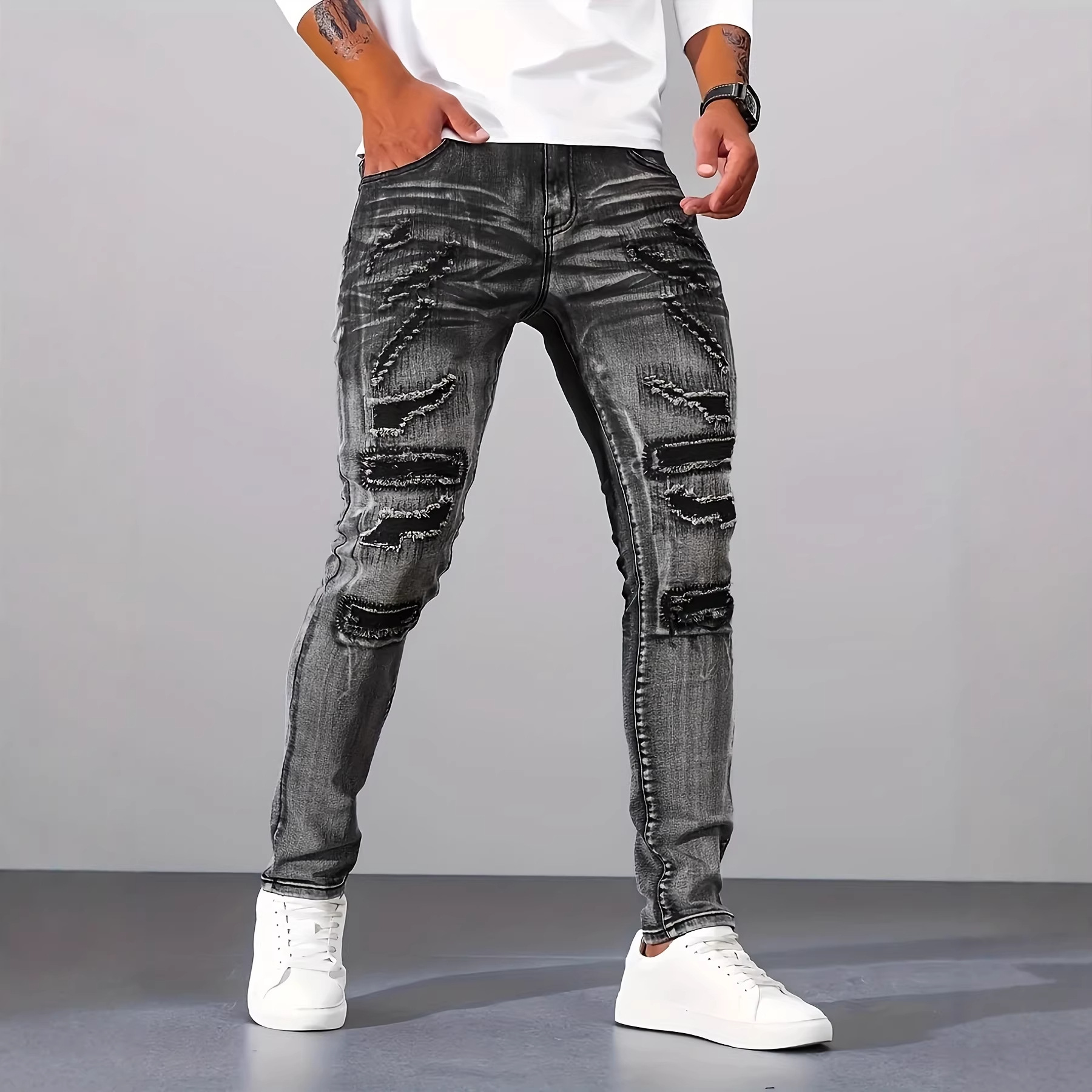 Herren Graue Schlanke Einfache – Men'S Fashion Nova Jeans Bewertung und Preis