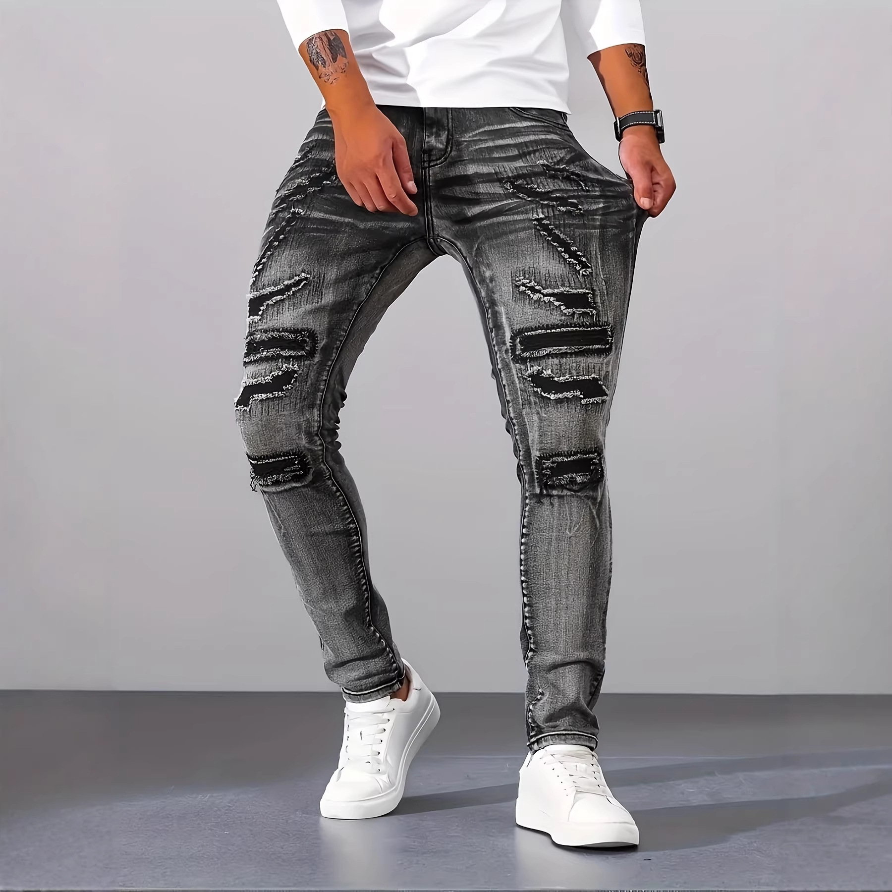 Herren Graue Schlanke Einfache – Men'S Fashion Nova Jeans Bewertung und Preis