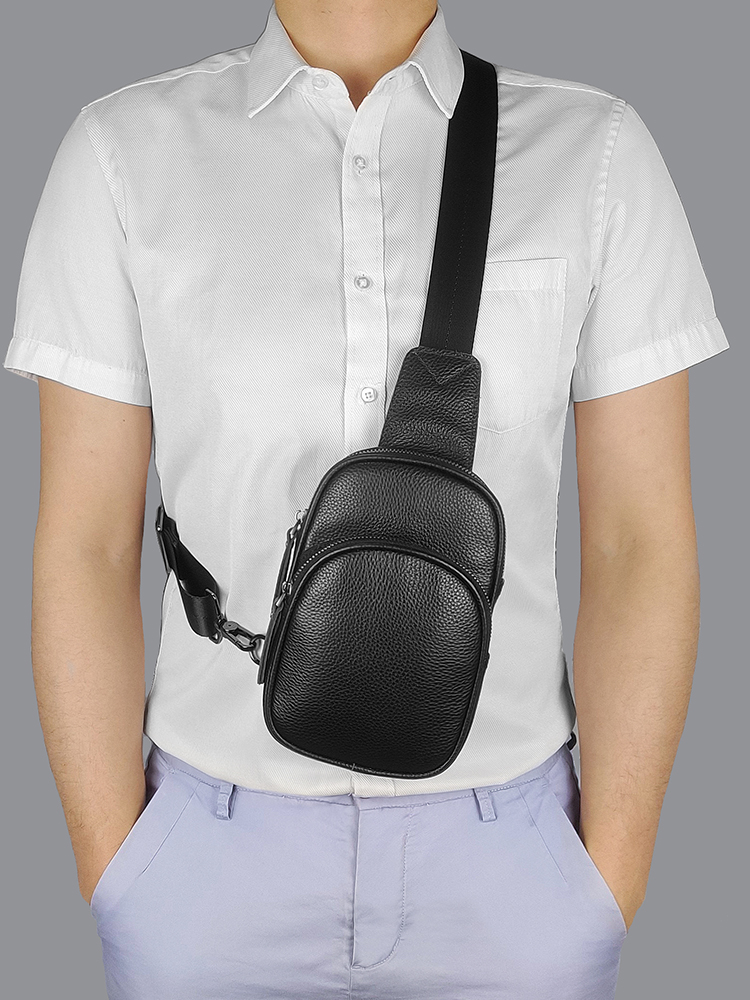 Echt leder kleine Schulter tas – Fashion Harness Men Bewertung und Preis