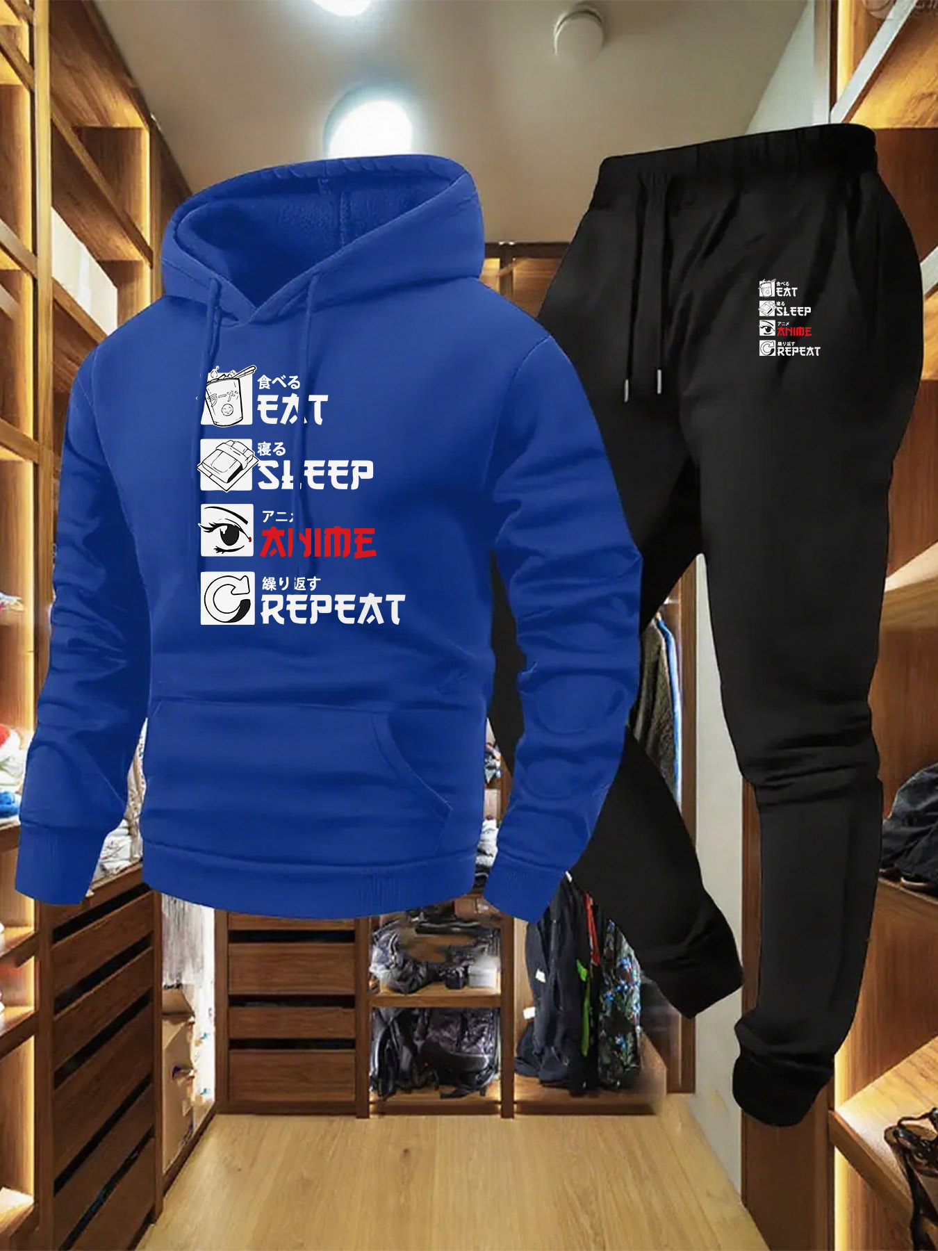 Bedruckter Herren-Trainingsanz – Streetwear Hoodie Bewertung und Preis
