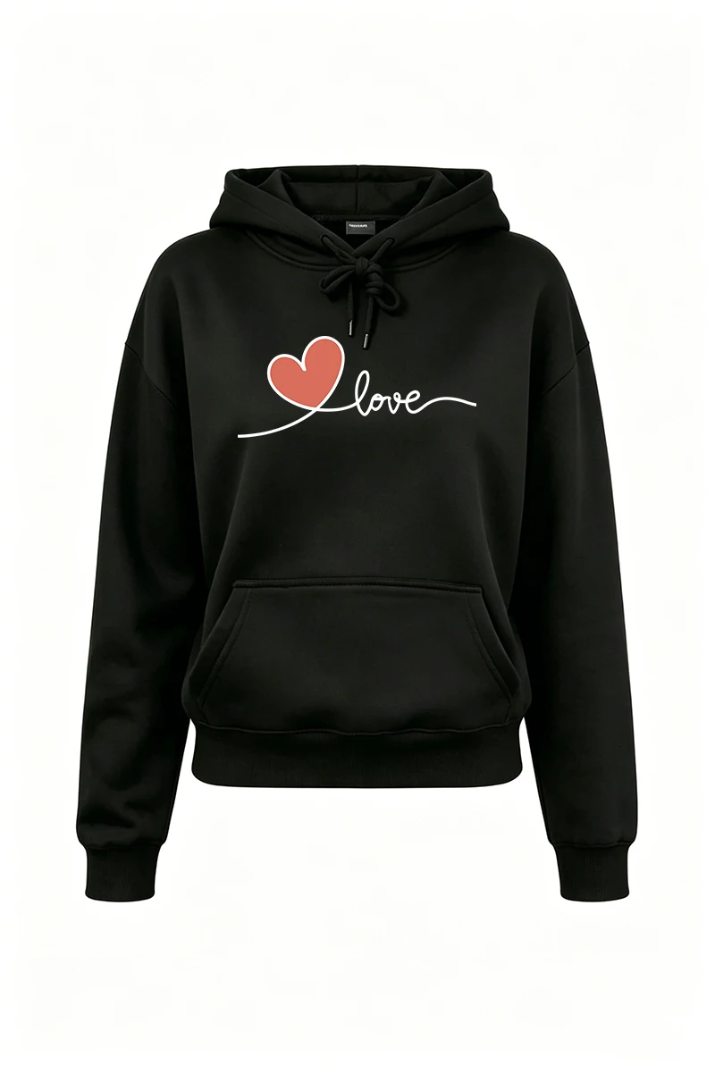 Damen-Trainingsanzug mit Print – Streetwear Hoodie Bewertung und Preis