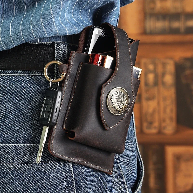 Herren-Gürteltasche aus echtem – Fashion Harness Men Bewertung und Preis