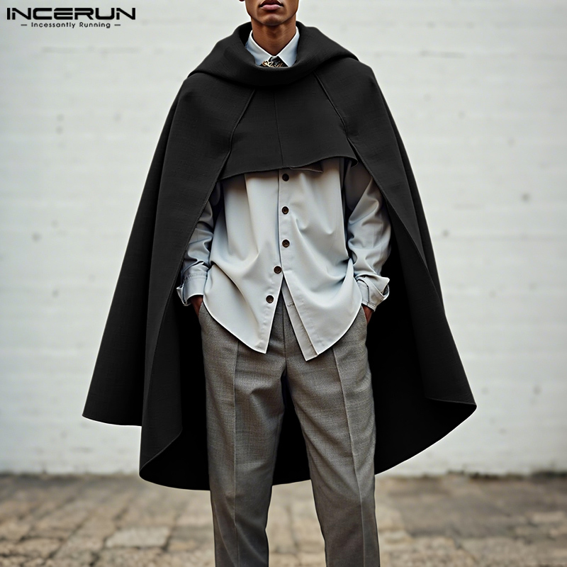 INCERUN Männer Mantel Cape Ein – Mens Fashion Poncho Bewertung und Preis