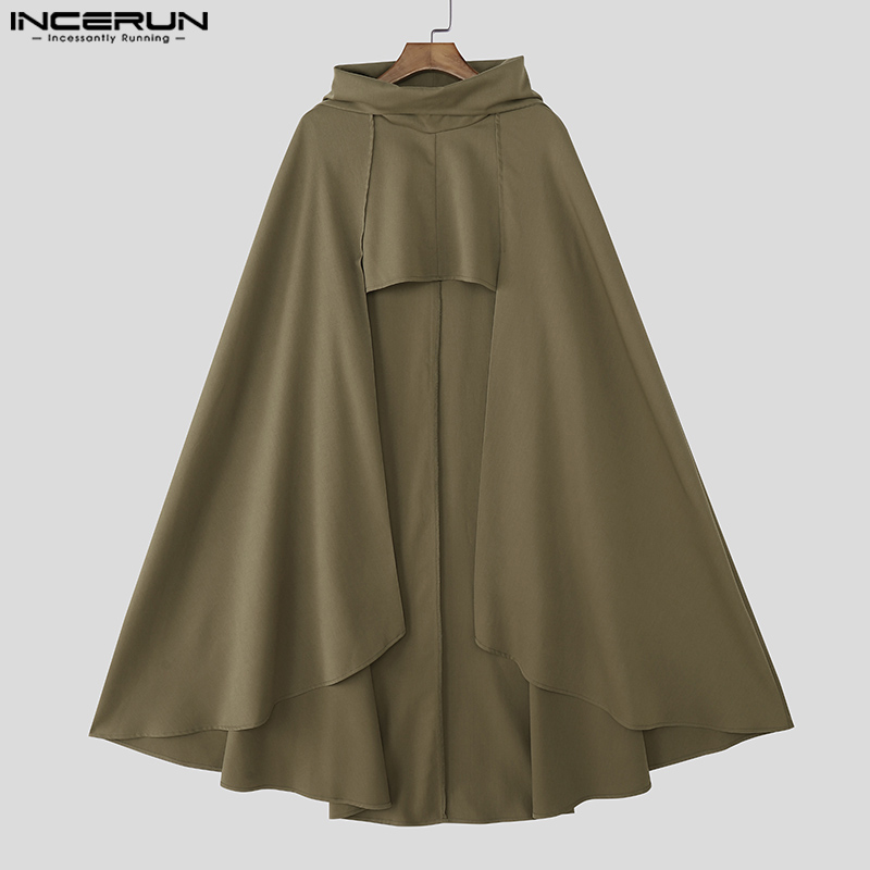 INCERUN Männer Mantel Cape Ein – Mens Fashion Poncho Bewertung und Preis